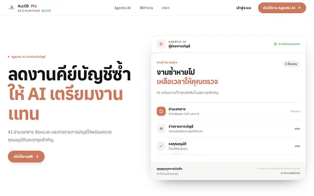 หน้าตาของ AccOS Pro