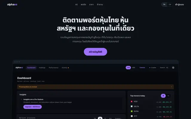 หน้าตาของ AlphaOS