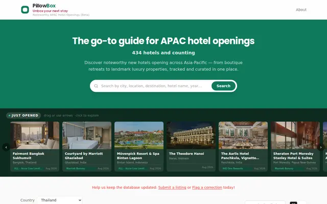 หน้าตาของ APAC Hotel Openings