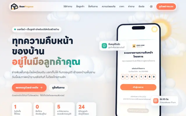 หน้าตาของ รายงานประจำวัน บนจอคอม