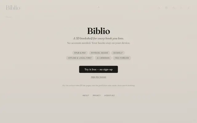 หน้าตาของ Biblio