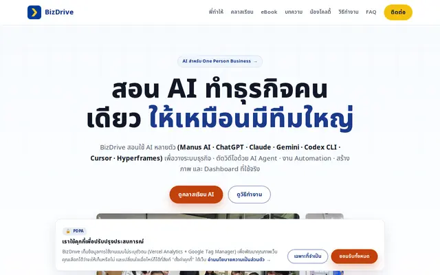 หน้าตาของ BizDrive