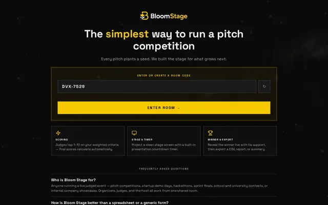 หน้าตาของ Bloom Stage