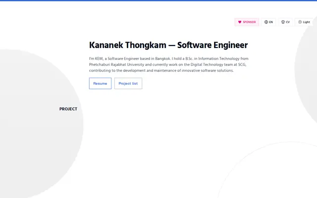 หน้าตาของ Kananek T. Portfolio
