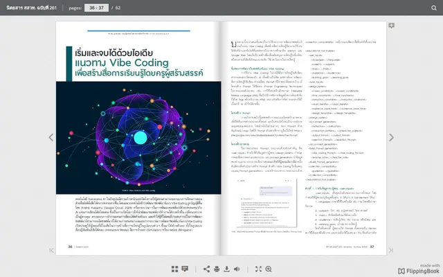 หน้าตาของ บทความการใช้ AI ในงานครู