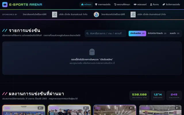 หน้าตาของ E-SPORTS ARENA ระยอง