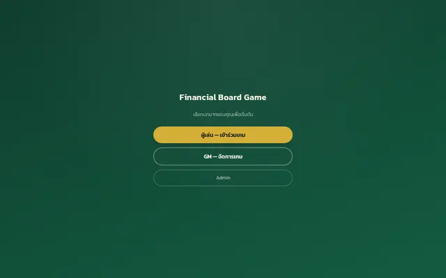 หน้าตาของ Financial Board Game