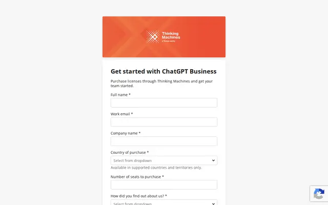 หน้าตาของ ChatGPT Business Promotion