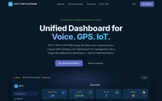 หน้าตาของ IPPTT APP PLATFORM