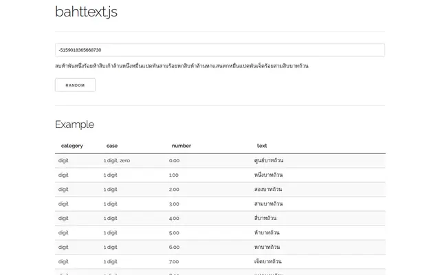 หน้าตาของ bahttext