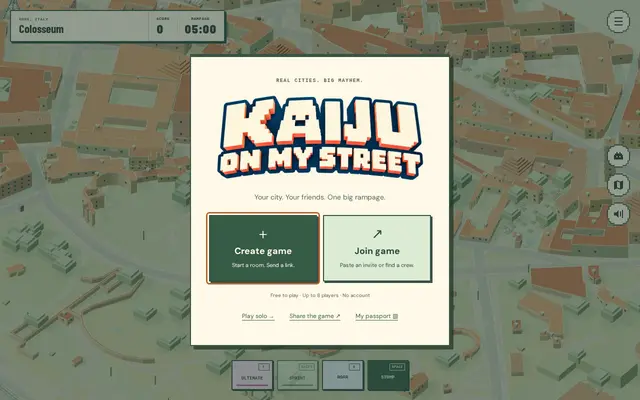 หน้าตาของ Kaiju on My Street
