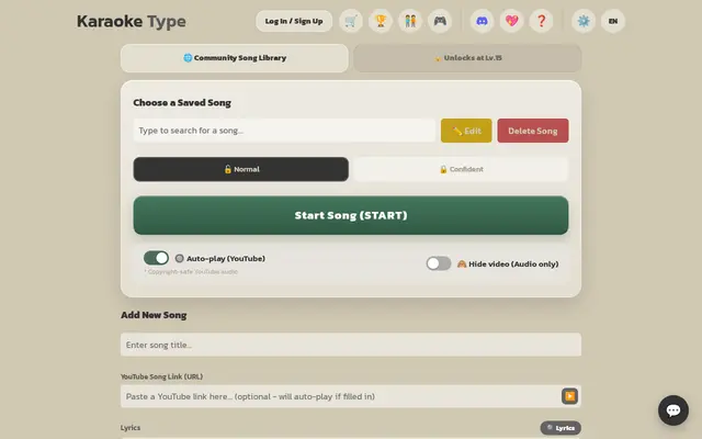 หน้าตาของ KaraokeType