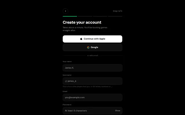 หน้าตาของ KickHub