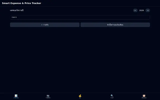 หน้าตาของ Smart Expense & Price Tracker