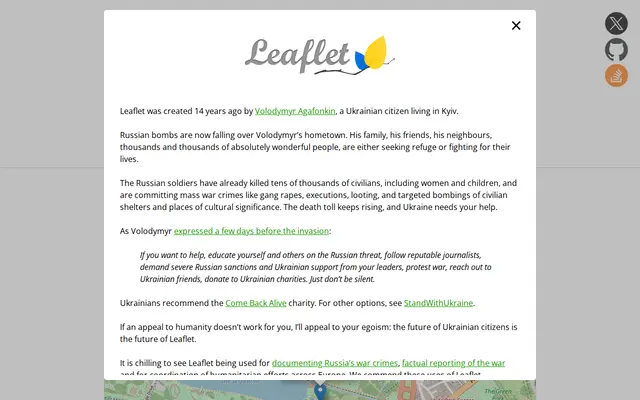 หน้าตาของ Leaflet