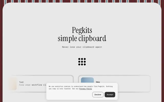 หน้าตาของ Pegkits