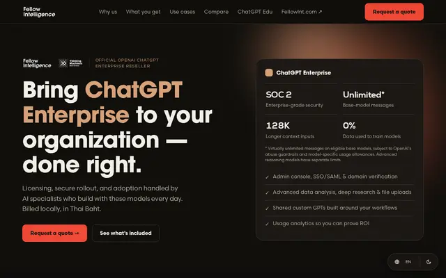 หน้าตาของ Fellow ChatGPT License
