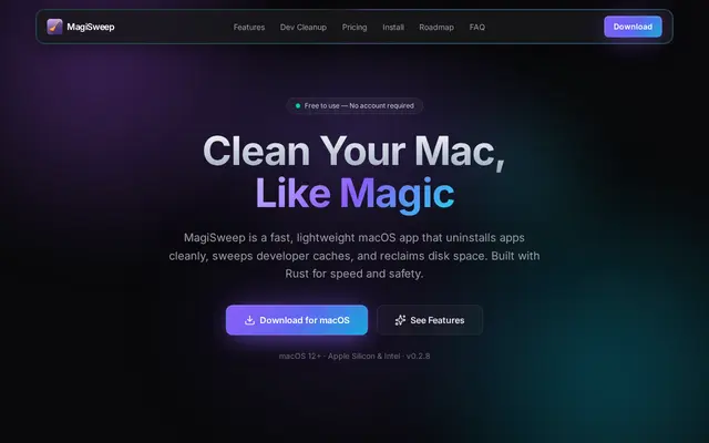 หน้าตาของ MagiSweep