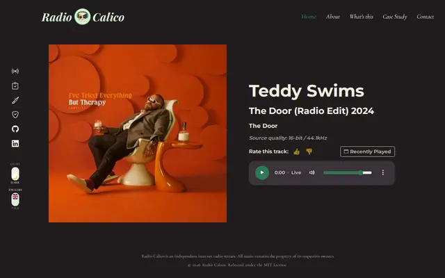 หน้าตาของ Radio Calico · AI-DLC Demo