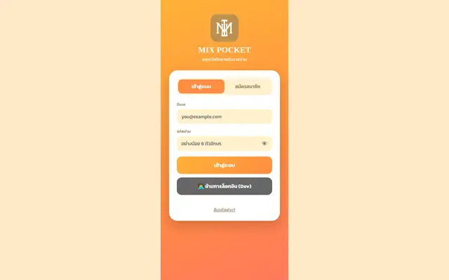 หน้าตาของ Mix Pocket