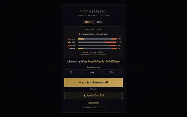 หน้าตาของ Mythsensus