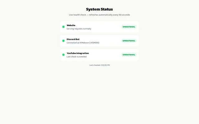 หน้าตาของ N'Meboon Menu Link