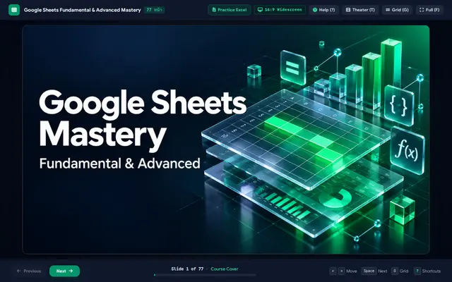หน้าตาของ Google Sheets: เรียนรู้ด้วยตนเอง