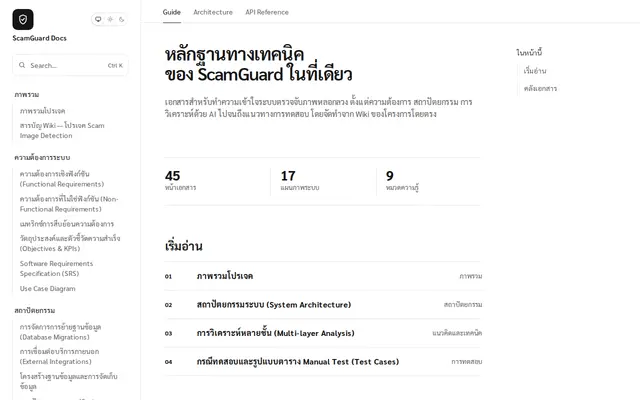 หน้าตาของ ScamGuard