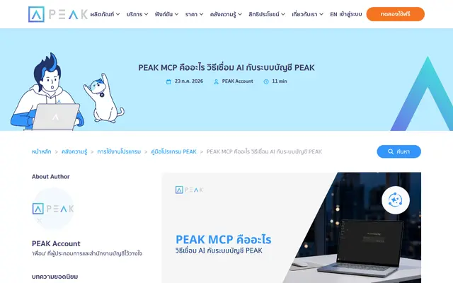 หน้าตาของ PEAK MCP