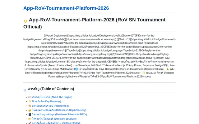 หน้าตาของ RoV SN Tournament Official