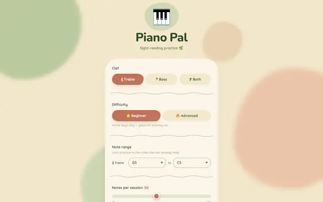หน้าตาของ Piano Pal
