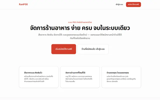 หน้าตาของ POS ร้านลูกชิ้นแชมป์ x นายฮังเพ้ง