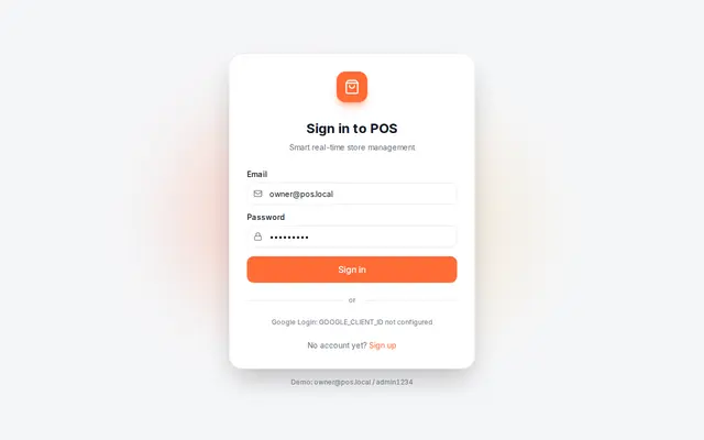 หน้าตาของ POS System