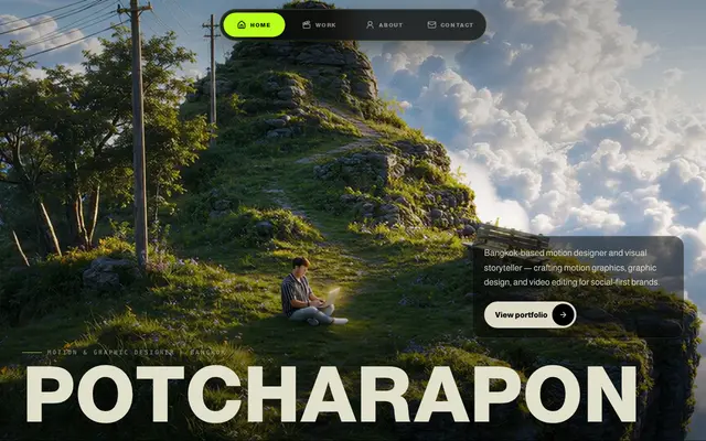 หน้าตาของ Portfolio Motion Graphic