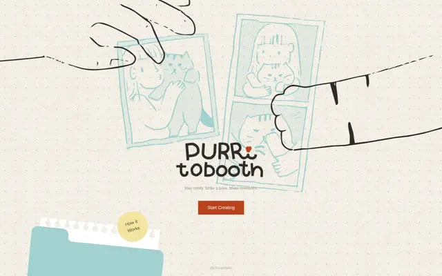 หน้าตาของ Purrtobooth