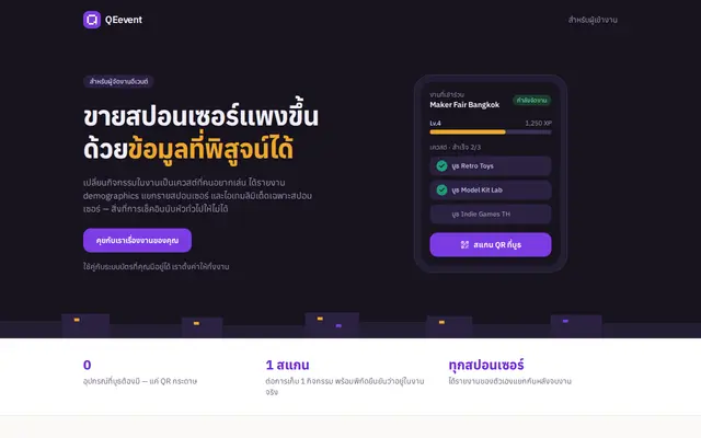 หน้าตาของ Qeevent