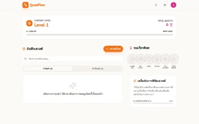 หน้าตาของ QuestFlow