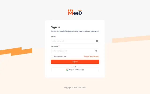 หน้าตาของ MeeD POS Reports