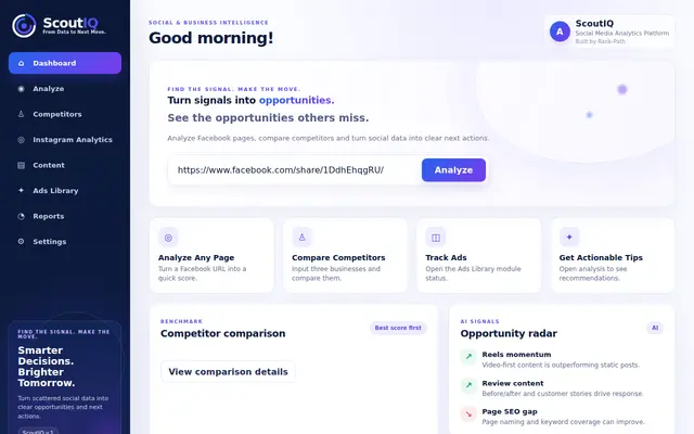 หน้าตาของ ScoutIQ