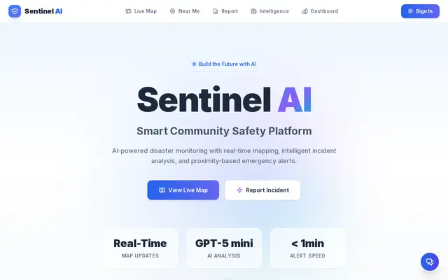 หน้าตาของ Sentinel AI