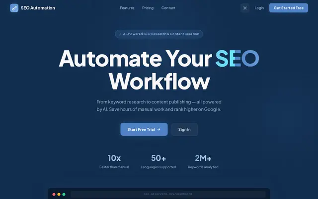 หน้าตาของ SEO Content System