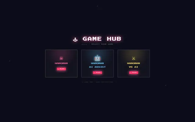 หน้าตาของ Mini Game Hub