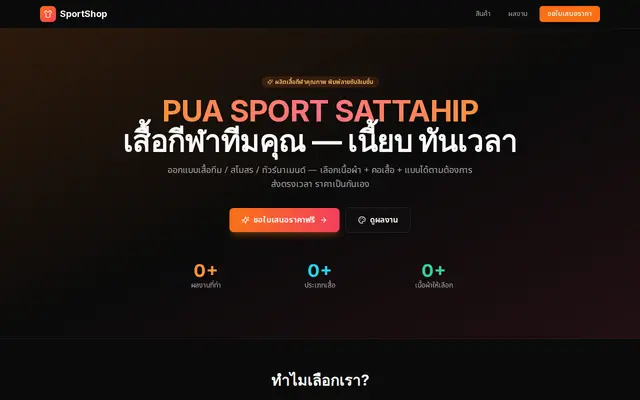 หน้าตาของ SportShop