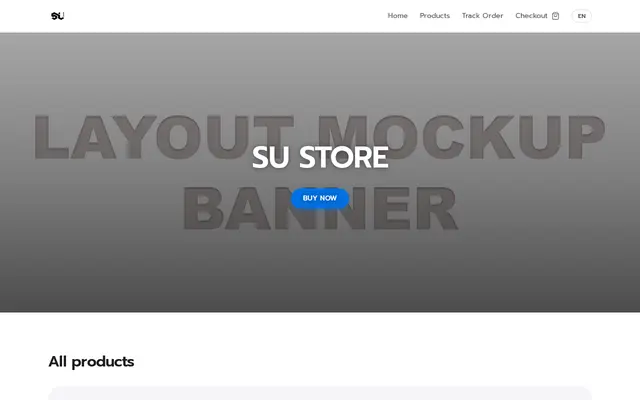 หน้าตาของ SUMFU STORE บนจอคอม