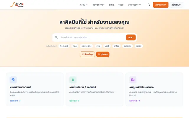 หน้าตาของ Thai2Music