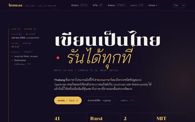 หน้าตาของ Thailang