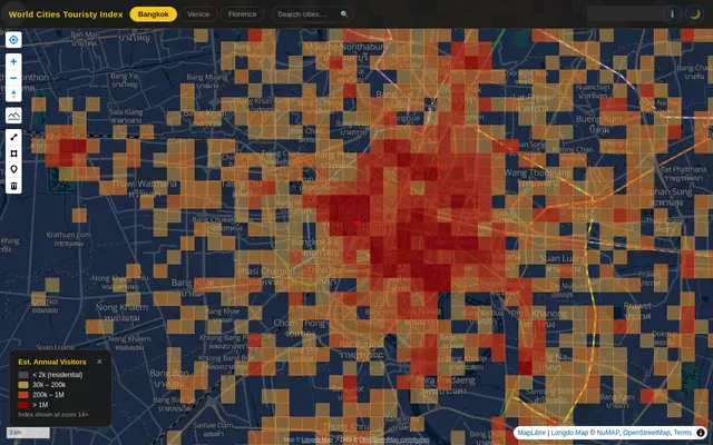 หน้าตาของ World Cities Touristt Index