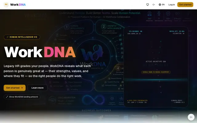 หน้าตาของ WorkDNA