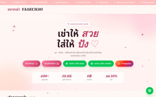 หน้าตาของ อยากเช่า